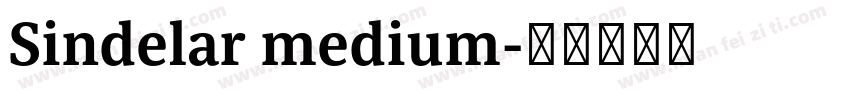 Sindelar medium字体转换